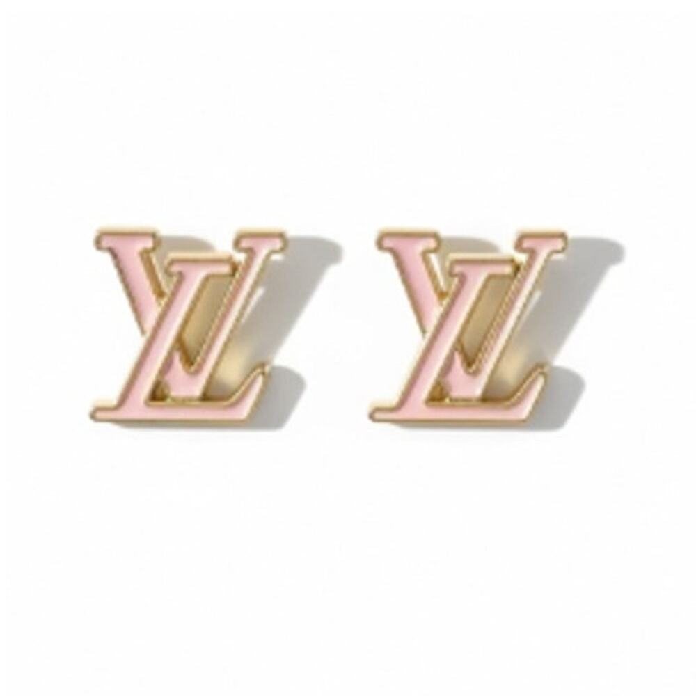 Louis Vuitton LV Iconic Enamel Earrings M01136 - Pink (LVXX009) - Picture 2 of 7